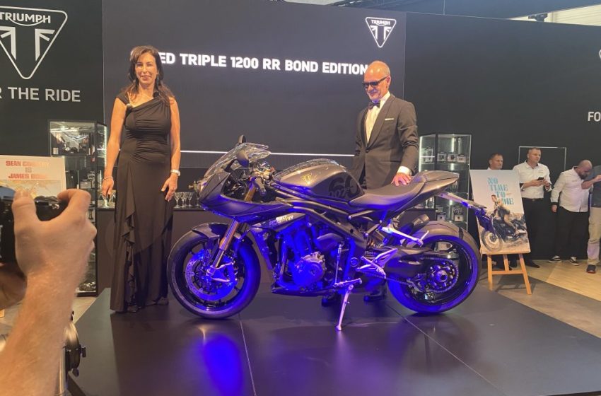 Triumph shows three novelties: Bike powered by Motorrad